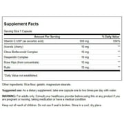 Swanson Ultra Vitamin C Formula Capsules, 500 mg, 250 Count