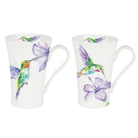 Roy Kirkham ER24121P2 Latte Mugs 600ml Set of 2 - Humming Birds