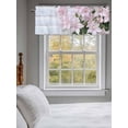 thumbnail image 3 of Spring Valances for Windows, Rod Pocket Kitchen Valance Curtains - Soft & Washable Small Window Treatment for Living Room,&nbsp;Bathroom, Pink Flower Wall Art, 54x18inch, 3 of 9