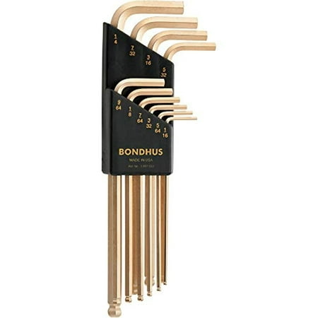 UPC: 0037231379384 | bondhus 37938 set 10 goldguard plated ball end l-wrenches 1/16-1/4