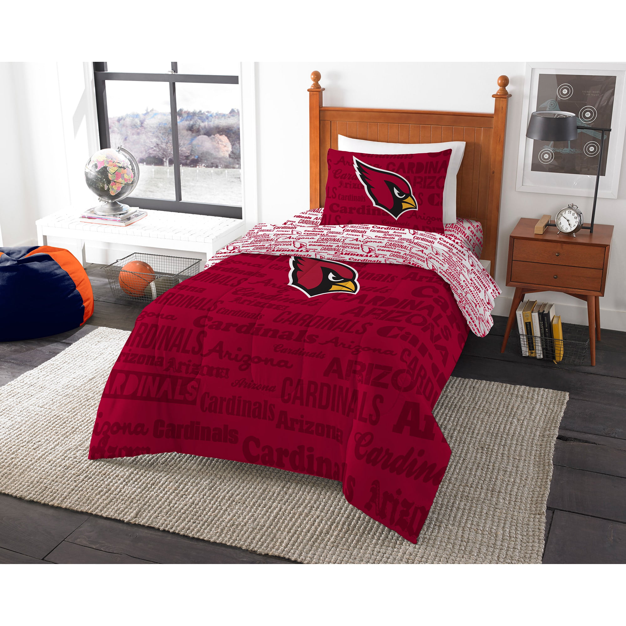 Nfl Arizona Cardinals Bed In A Bag, Cardinals Bedding Twin
