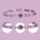 thumbnail image 4 of 2 piezas de pulsera purificadora corporal de amatista, pulsera de cristal adelgazante, pulsera de amatista natural, joyería para mujer, 4 of 9
