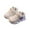 Beige, variant on Girls' Light-Up Sneakers Flashing Lightweight Mesh Breathable Running Shoes Hook-and-Loop Tennis Walking Sneakers for Kids