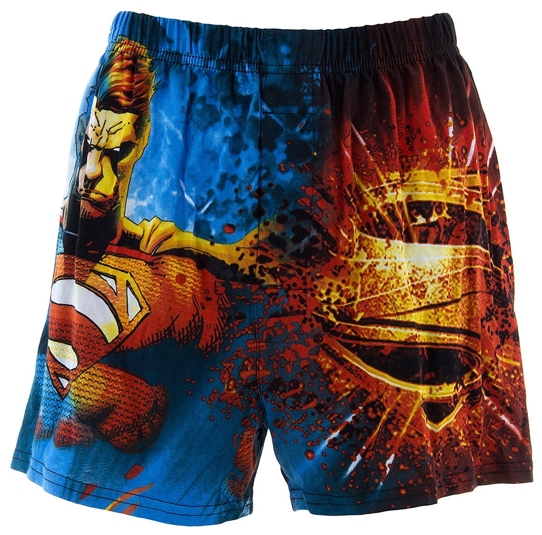 DC Comics - DC Comics Men's Superman Explosion Cotton Boxer Shorts
