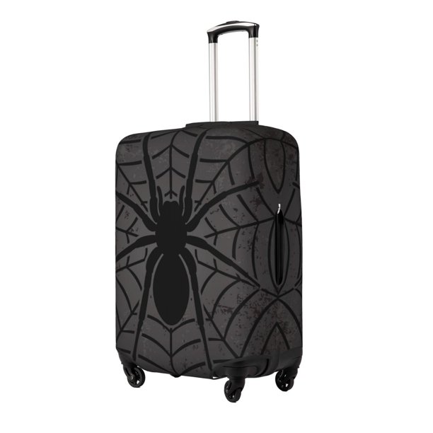Fotbe Black Spider On Web 1 Funda Protectora para Equipaje, Antirrayones y Resistente a la Suciedad, Compatible con Maletas de 18 a 32 Pulgadas-Medium