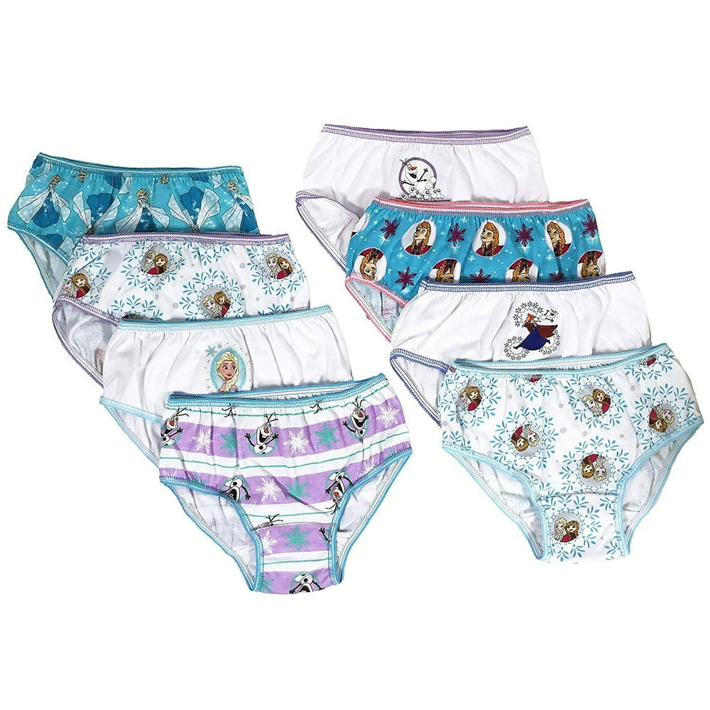 Handcraft Mfg Disney Frozen Girls Panties Underwear 8Pack Toddler
