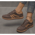 thumbnail image 4 of Women's Fashionable Lace Up Low Top Casual Flat Sneakers, Comfortable Sports Walking Shoes for Daily Wear, Female Round Toe Shoes, 4 of 10
