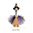 thumbnail image 2 of Halloween Couple Angel Goose Outfit Set, Tutu Skirt and Witch Hat Costume for Porch Goose Statue, Festive Yard Display Holiday Accessories, 2 of 4