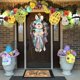 thumbnail image 4 of Felpudo de Pascua de fibra de coco de primavera, tapete de bienvenida para puerta delantera de huevos de Pascua, decoraci&oacute;n de entrada para interiores y exteriores, 17 x 29 pulgadas, 4 of 7