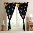 thumbnail image 4 of Space 30%-50% Blackout Curtains Galaxy Curtains Universe Themed Window Curtains, Outer Space Solar System Bedroom Curtains for Teens Universe Space Planet Print Curtains,2 Panels 42"Wx90"L, 4 of 5