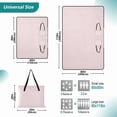 thumbnail image 2 of Light Pink Extra Large Picnic Beach Blanket Waterproof Sand Proof Portable Outdoor Mat 60x80, 2 of 9