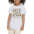 thumbnail image 1 of PMVFHDE T-Shirts Graphiques pour Fille T-Shirt Graphique Mignon Hauts d'Été pour Filles T-Shirts Habillés pour Filles T-Shirt Graphique Imprimé Col Rond Manches Courtes T-Shirts d'Été Blanc, 9-10 Ans, 1 of 3