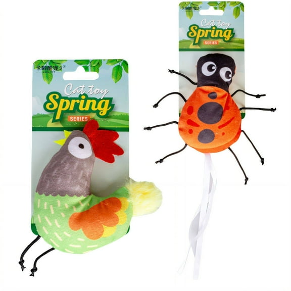 BESTSKY 3Pcs Cat Toys,Unique Design Cat Toys for Bored Indoor Adult Cats,Auto Rotation Interactive Cat Toys,Color Mixing1