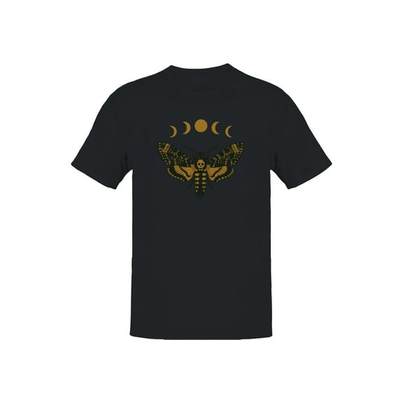 Celestial Moth with Moon Phases Men's T-shirt