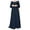 Dark Blue, variant on Abaya for Women Muslim Prayer Eid Ramadan Modest Dress Middle East Arabian Islamic Long Dubai Solid Caftan Robe