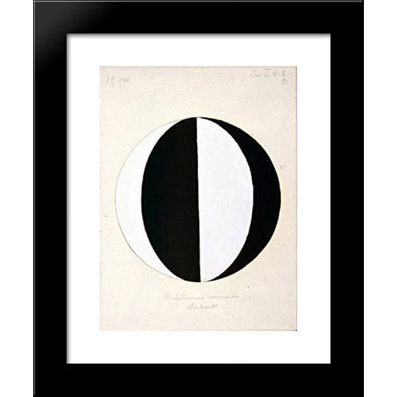 The Mahatmas Present Standing Point, Series II, No. 2a 20x24 Framed Art Print by Hilma af Klint
