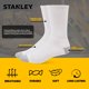 thumbnail image 5 of Calcetines de trabajo STANLEY para hombre, 8 pares, gruesos y acolchados, largos, 5 of 7