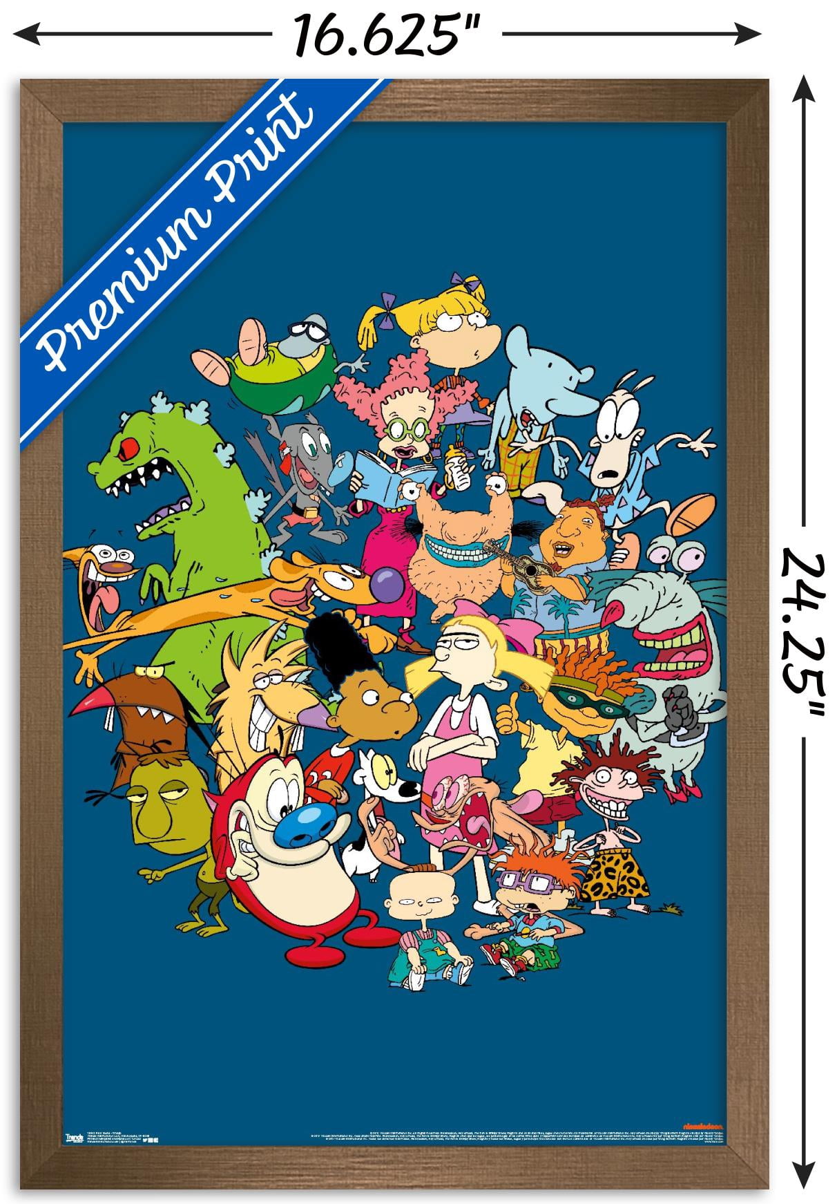 Nickelodeon Group Wall Poster, 14.725" x 22.375", Framed