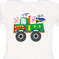 thumbnail image 4 of Inktastic 1st Birthday Truck Boys Long Sleeve Baby Bodysuit, 4 of 5