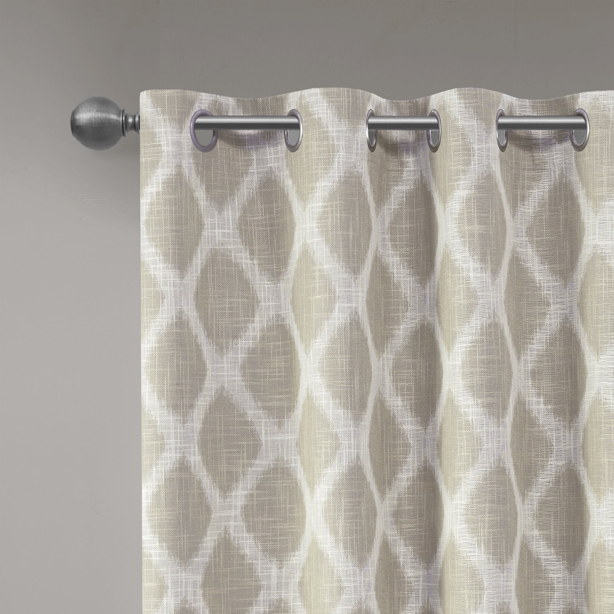 Home Essence Etro Printed Ikat Blackout Window Curtain Panel