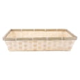 thumbnail image 1 of Bandeja rectangular tejida para servir, contenedor para comida y refrigerios para mesa de restaurante. 40x28.5x9CM, 1 of 9