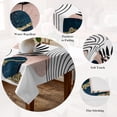 thumbnail image 5 of Boho Geometric Table Cloth Waterproof Tablecloths, Modern Abstract Art Tropical Striped Tablecloth Dining Table Cover for Kitchen Party Tabletop Outdoor, Rectangle Tablecloth 52x70 Inch, 5 of 9