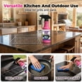 thumbnail image 4 of 120ml Heavy Duty Grill Degreaser Spray, 2026 Upgrade BBQ Grill Cleaner, Multi-Surface Grease Remover for Outdoor Grill & Kitchen Oven, Stainless Steel Degreaser (3 PCS), 4 of 9