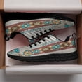 thumbnail image 3 of Native American Pattern Shoes for Men Women Running Shoes Lightweight Walking Sneakers Mesh Athletic Sport Shoes Black Size 3.5, 3 of 5