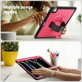 thumbnail image 5 of Case for iPad Pro 13 2024, Silicone PC Protective Cover with Pencil Holder Shoulder Strap & 360 Degree Rotating Hand Strap Kickstand 2 In 1 Case Cover for iPad Pro 13 2024, Rose, 5 of 12