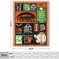 thumbnail image 5 of LHSHID American Football Plush Fleece Bed Blanket Lightweight Comfy Reversible Flannel Blanket Ultra Soft Warm Blanket Throw American Football Lover Gift 40x50in, 5 of 6