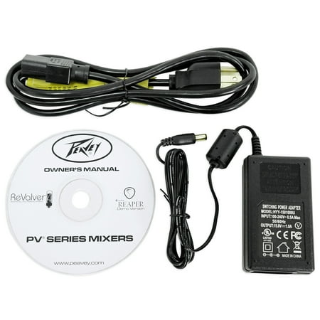 Podcasting Podcast Recording Bundle w/Peavey Mixer+(2) Headphones+(2) Mic+Stands