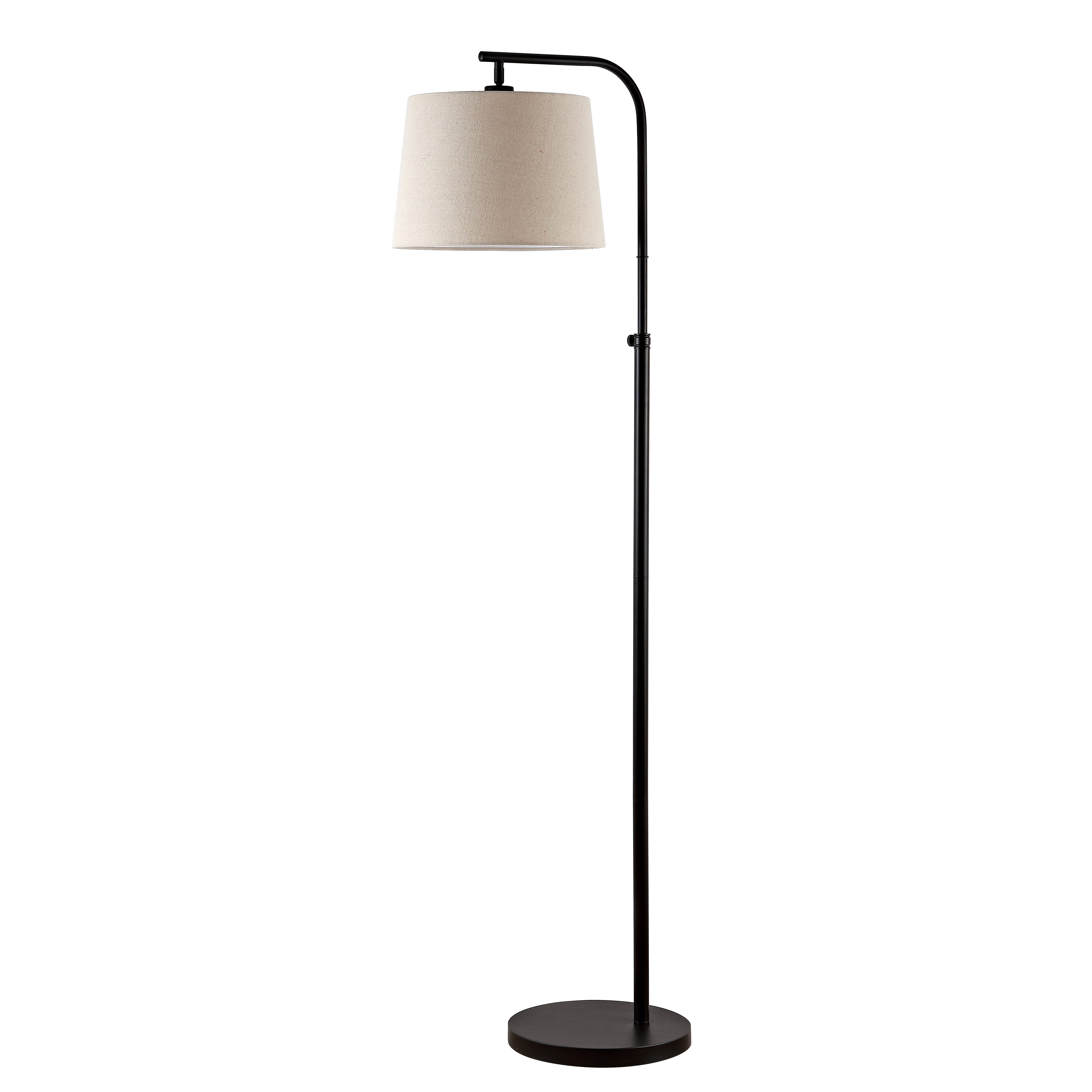 SAFAVIEH Winley Mid-Century Adjustable Floor Lamp, Oil Rubbed Black