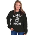 thumbnail image 3 of Corgi Mom Dog Pet Parent Fur Mama Women Plus Size Sweatshirt Brisco Brands 4X, 3 of 6
