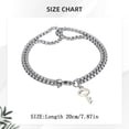 thumbnail image 3 of Chain Bracelet for Women Men, Stainless Steel Bracelets, Minimalist Chain Jewelry, Fashion Accessories, Gift for Mom, Wife, Valentine's Day, 3 of 5