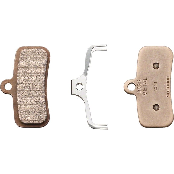Shimano D02S-MX Disc Brake Pad and Spring - Metal Compound Stainless Steel Back