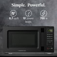 thumbnail image 2 of Farberware 700-Watt Compact Countertop Microwave Oven – 0.7 Cu. Ft., Black, 2 of 6