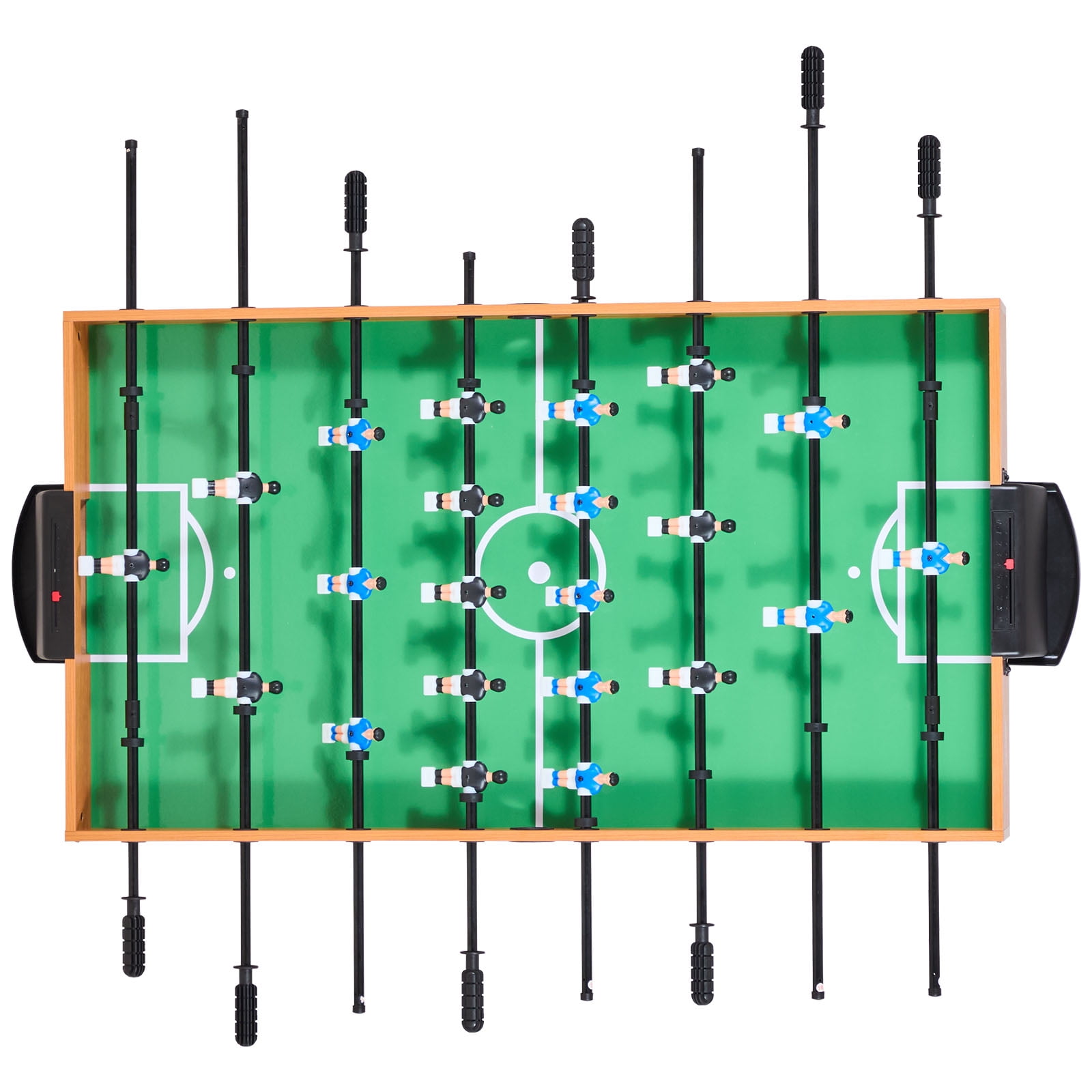 VEVOR Folding Foosball Table, 42 inch Standard Size Table, Indoor Full Size Foosball Tables for Home, Family, and Game Room, Durable Soccer Set, Includes 2 Balls