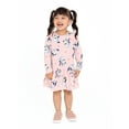 thumbnail image 4 of Bluey Toddler Girl Print Drop Waist Dress with Long Sleeves, Sizes 12M-5T, 4 of 13