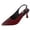 Wine, variant on Women's Kitten Heel Closed Pointed Toe Sandals with Bow Back Strap Shoes for Casual Outdoor Brown