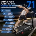 thumbnail image 6 of 3.65 HP Foldable Treadmill for Home, Electric Running & Walking Exercise Equipment with 10% Incline, Treadmill 300 lb Capacity, App Sync Technology, Heart Rate Sensor, 16" Wide Belt, 6 of 10