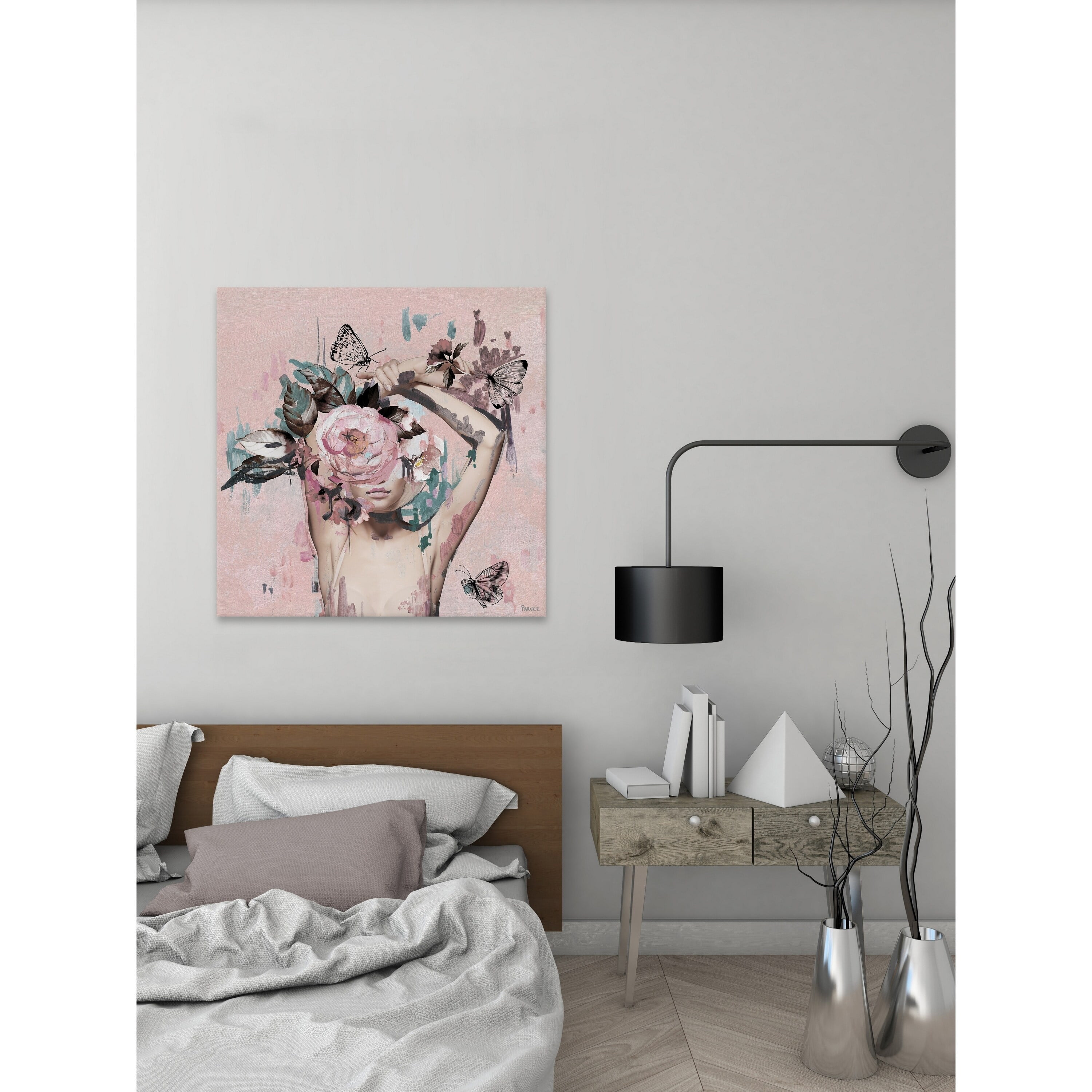 Parvez Taj Floral Crown Beauty Canvas Wall Art