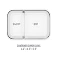 thumbnail image 2 of Bentgo&Acirc;&reg; Glass Snack - Leak-Proof Bento-Style Snack Container with Airtight Lid and Divid, 2 of 7