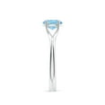 thumbnail image 3 of Angara Natural 0.6 Ct. Aquamarine Solitaire Ring in 14K White Gold for Women (Ring Size: 8.5), 3 of 10