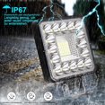 thumbnail image 3 of LED Work Light 12V 2PCS123W 4' led tractor Spotlight Square 12V 24V light work lights for offroad Car trucks SUV 4x4 tractor, fog light, 3 of 4