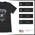 thumbnail image 6 of Ford F-100 Lightning Bolt Gear FoMoCo V-Neck T-shirt Vintage Classic Pickup Truck 1953 Iconic Retro Emblem Tee, 6 of 7
