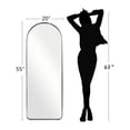 thumbnail image 7 of Andy Star Arched Full Length Mirror, 20"x55" Silver Mirror for Wall, 2" Deep Design, 7 of 7