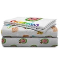 thumbnail image 5 of Cocomelon Animals Kids 4-Piece Full Sheet Set, 100% Polyester, White, Moonbug, 5 of 6