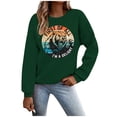thumbnail image 1 of TINZ Sweat à Capuche Décontracté pour Femmes, Col Rond, Imprimé Animal, Veste Festive pour Adolescentes, 1 of 3