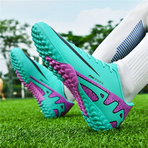 Zapatillas de deporte baratas de futbol sala para hombres y mujeres zapatos de futbol para cesped interior talla 33 46 zapatos deportivos para futbol zapatillas deportivas para hombre zapatos de zhoum...