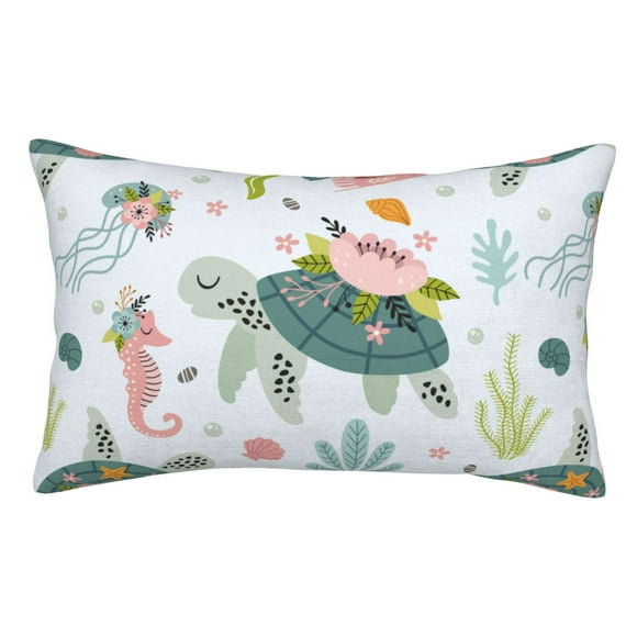 Easygdp Sea Animal for Soft Pillow Case Pillow Protectors,Perfect for Sleeping (Pillow Core Not Included)-14"x20"